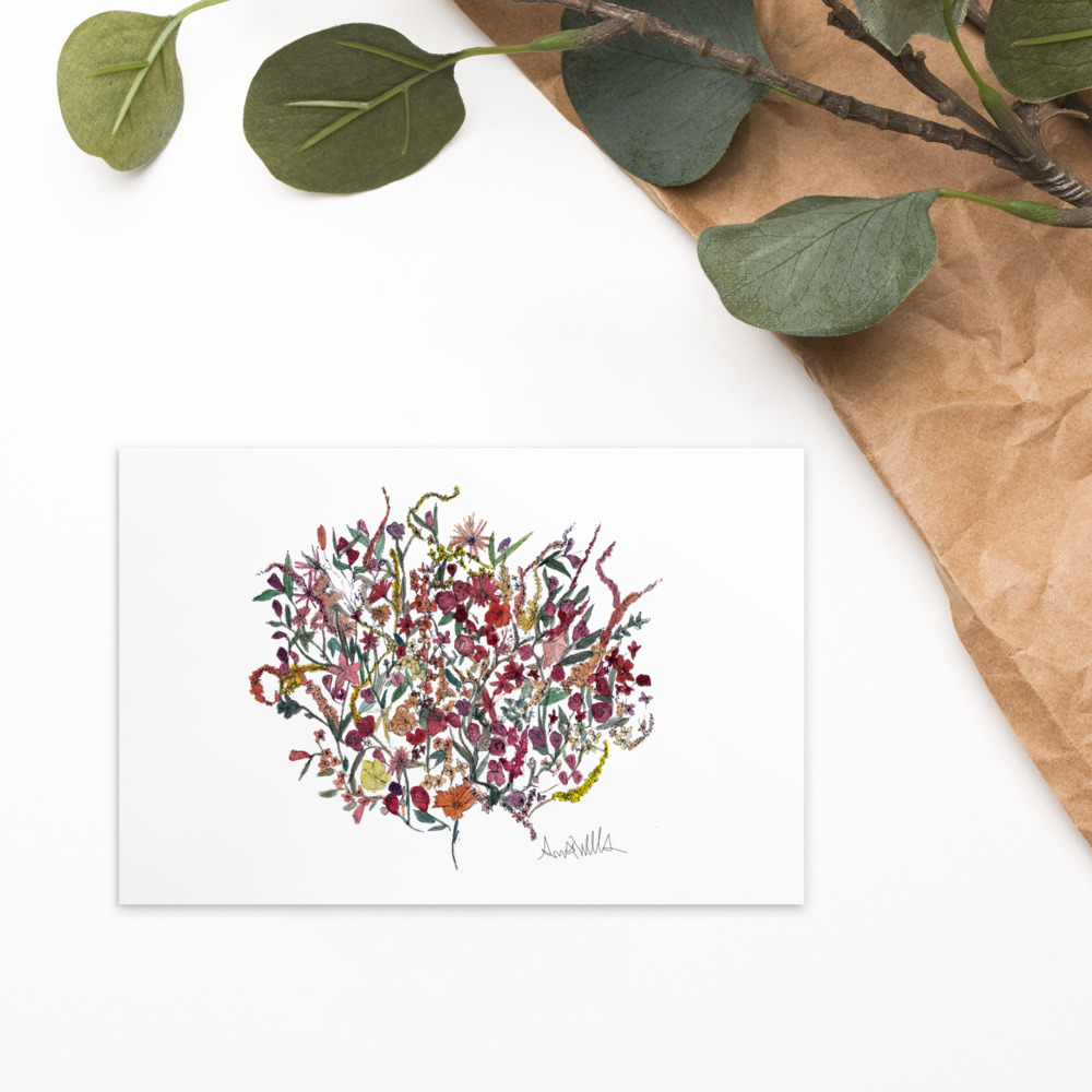 Flowers I love you Postcard