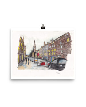 Edinburgh foggy street