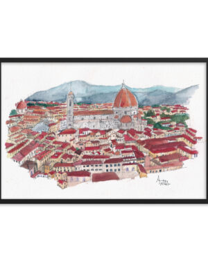 Framed Florence italy print