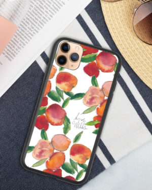 Italian Peaches Biodegradable phone case