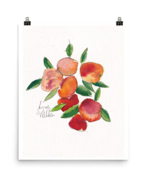 Italian Peach Print