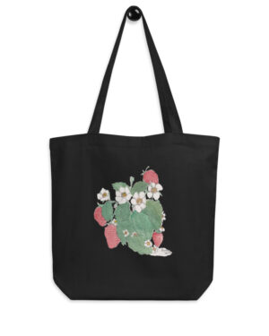 Strawberries forever tote bag