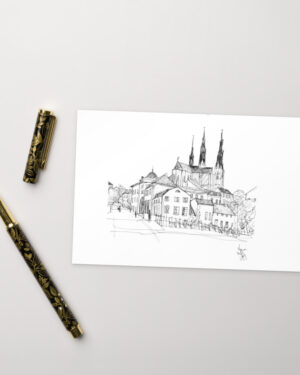 Uppsala Sweden Standard Postcard