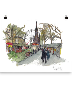 Edinburgh market Poster